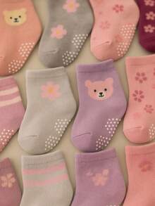 Kit 6 Pares de Meias Infantil + Relógio - Menina - Visão 6