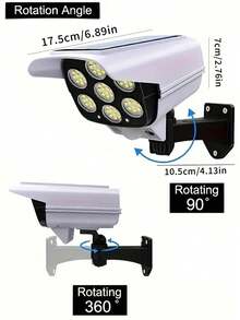 1PC Motion Sensor Solar Light, 2000 Lumens, 77LED Spotlight, 3 Functional Modes, Wireless Floodlights For Hotels, Porches, Gardens, Courtyards, Lanes, Virtual Security Camera - Solar And Motion Sensing -2025 Upgrade -1200mah