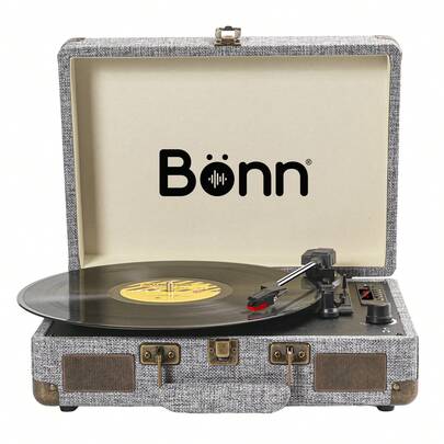  Tocadiscos Bluetooth Tipo Maletín Portátil Bonn