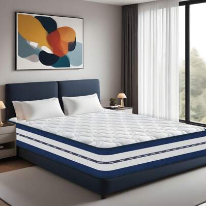 Colchón Viscoelástico 140x200 cm - Premium - Anti-Stress - Espuma Ultra Transpirable - Ergonómico - Hipoalergénico - Cara Invierno Verano - Altura 26 cm