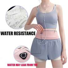 Slim Running Belt For Phone 6.8'', Ultra Light Running Belts For Women/Men, Zipper Waterproof Running Waist Pack, Reflective Running Fanny Pack With 3 Separate Pouch - Nhiều màu - Xem 4