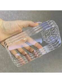 3pcs/Set Minimalist Transparent Phone Case Compatible With Iphone 16, 15, 14, 13, 12, 11 Pro Max, 14 Plus, 15 Plus, Fashion Protective Phone Case For Men And Women Waterproof Shockproof Anti-Fall Scratch Resistant