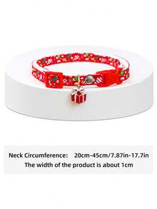 PETCIRCLE 1pc Pet Accessory Dog Cat Small Dog Puppy Happy Puppy Teddy Bichon Pomeranian Cute Casual Fashion Accessory Christmas Gift Box Collar - Multicolor - View 5