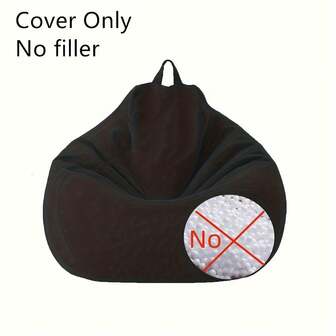 1 件北欧奶油色风格豆袋布艺沙发，客厅棉质超柔软面料出租房贵妃组合豆袋套（仅套，不含填充物）