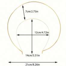 1pc Gold, Silver, Gun Black Halo Crown - Goddess Headpiece, Queen Crown, Bridal Headband, Photography Prop, Party Crown, Festival Crown, Halloween