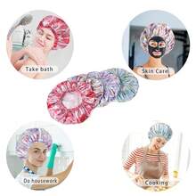 Shower Caps - Flower a 4 PCS/Set - View 4