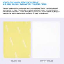 100 fogli di carta da trasferimento sublimazione A4, 100g con elevato tasso di trasferimento e asciugatura rapida, compatibile con tutte le stampanti a getto d'inchiostro, adatto per vari prodotti come magliette, tazze, custodie per telefoni, MDF, cappelli e altro ancora.