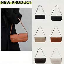 1pc包包手提包偏好包型高级感皮革手提包小众设计包新款简约奢华斜挎包时尚单肩包 - 彩色 - 查看 1