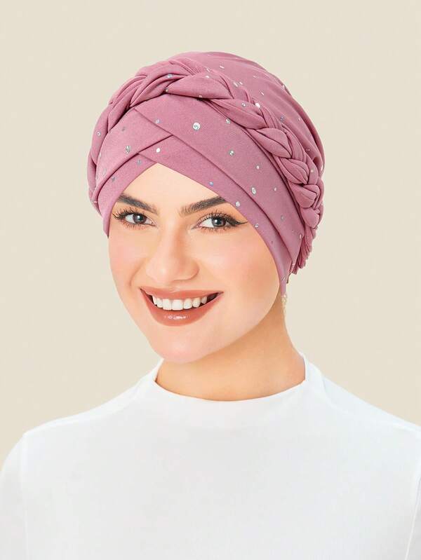 Turbantes para mujeres con cáncer, gorros con trenzas retorcidas, cubrecabezas para pérdida de cabello, sombreros y tocados