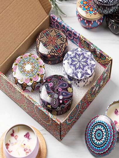 20Pieces/8Pieces/9Pieces/10Pieces/12Pieces/16Pieces/4Pieces Aromatherapy Set, Exquisite Women's Aromatherapy Candle Gift Set, Home Aromatherapy Candles, Flower Candles For Wedding And Holiday Decoration, Suitable For Yoga, Meditation, Spa, Bath, Women's Stress Relief, Perfect Gift For Family And Friends, Birthday, Valentine's Day Or Mother's Day, Travel Aromatherapy Candles In Jars, Aromatherapy Gift Box, Valentine's Day Gift, Room Decoration.