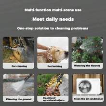 1pc 30Par Stainless Steel High-Pressure Car Wash Water Gun - Including Car Wash Kit, Saves Time, Is Easy To Store, Meets Different Cleaning Needs, And Can Achieve Efficient Cleaning