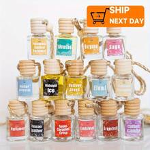 XY Process Car Air Freshener, Hanging Car Diffuser, Car Essential Oils, Cute Car Interior Accessories. Choose From A Variety Of Fragrances To Start Each Day In A Good Mood. One Bottle Of Perfume Lasts For 60 Days, Making It The Perfect Gift For Family Gatherings And Holidays! Christmas Gift  Car Accessories For Women - White Driftwood - 查看 3