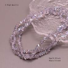 AAA High Quality 6mm Faceted Triangle Glass Beads Loose Spacer Glass Beads For Jewelry Making Bracelet Necklace DIY - 6mm Triangular Beads - View 15