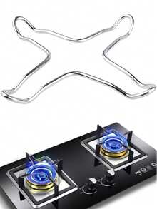 1Pc/2Pcs Multifunctional Stainless Steel Gas Stove Stand,Gas Ring Reducer,Flat Pot Wire Rack Support Stand,Trivet Bracket Holder,Milk Pot Rack, Small Teapot Rack, Coffee Cup Rack,For Small Pans,Kitchen,Cooking Pots,Makers,Wok Rings Turkish,Coffee Pot ,Moka Pots ,Small Sauce Pan ,Hob Stove Tops,Cooker Espresso Maker,Kitchen Accessories - Multicolor - View 1
