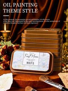 1 Piece Of Iron Box Hand Journal Ink Pad. Neutral Retro Ink Pad, Seal, Ink Pad, Ink Pad. Super Many Colors To Choose From, Simple Operation And Convenient Storage - Multicolor - View 3