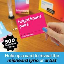 Misheard Music- The Song Or Artist With 500 Nonsensical Lyric Cards, A Hilarious, Super Fun Music And Card Game For Adults And Teens, Perfect For Friends' Get-Togethers, Parties, Family Gatherings, And Halloween Game Nights – A Must-Have; Let's Dive In And Play! - Multicolor - View 5