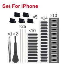 67pcs Universal Dust Plug Set, Includes Phone Speaker Dust Net Stickers, Suitable Compatible With Iphone, Charging Port Protection & Cleaning Kit