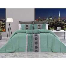 Nordic-Style Duvet With Microfiber Down Pillowcase. Printed All-Season Duvet. Reversible. Available In Various Colors. Nordic-Style Duvet With Filling. Available In Various Sizes. - 水綠 - 查看 3