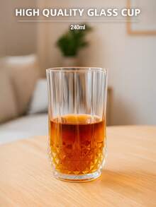 6 SZTUK/1 ZESTAW Domowy prosty przezroczysty kubek na wodę, kubek na sok, kubek na kawę, kubek na wino, różne kubki do napojów z wieloma opcjami, duża kolekcja