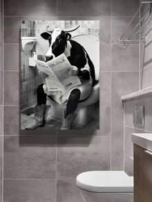 Funny Bathroom Decorative Sign/Frame Pop Art Fun Lavatory - Imagen 2 - Ver 1