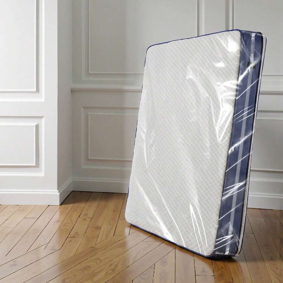 Plastic Mattress Bag, 2 Mil Thick Mattress Storage Bag, Wear-Resistant And Waterproof Plastic Bed Cover With Reinforced Corner Design, Heavy-Duty Mattress Moving Supplies (2 Pack, Queen Size) - Queen 2 packs - 查看 1