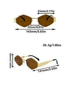 2pcs Retro Small Frame Diamond Shaped Fashionable Fashion Glasses For Women, Elegant Accessory Suitable For Daily Use, Driving, Beach Vacation, Daily Decoration And Sun Protection