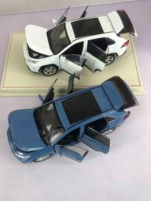 ESCBBXX 1 件 20 厘米长 x 9 厘米宽 x 7 厘米高，349 克锌合金压铸越野 SUV 模型玩具车，内饰精致，车身逼真，配有 4 个可打开的车门和引擎盖、滚动轮胎、转向前轮、减震器，适合儿童、男孩、金属收藏品、生日、节日礼物 - 彩色 - 查看 5