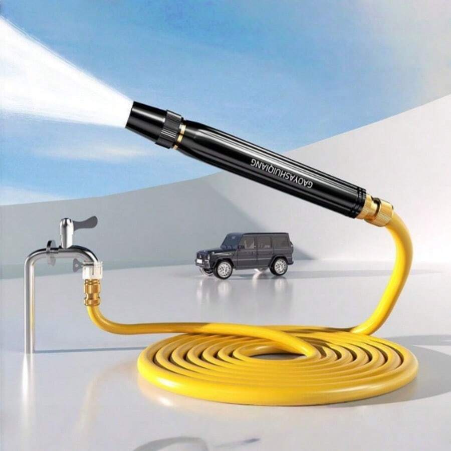 Đầu phun súng nước áp lực cao dùng cho rửa xe, súng nước áp lực cao dùng trong gia đình, thích hợp để rửa, tưới cây và rau củ, kèm đầu nối ống nước bằng thép không gỉ. - đầu phun - Xem 1