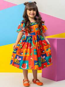 Young Girls Dresses - Multicolor - Ver 7