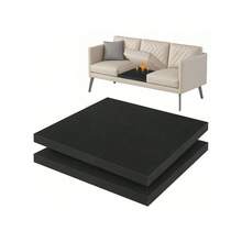 22 英寸 X 22 英寸沙发垫支撑，适用于下垂坐垫，40D 高密度泡沫沙发，沙发垫支撑，适用于下垂座椅，黑色 - 黑色 - 查看 10