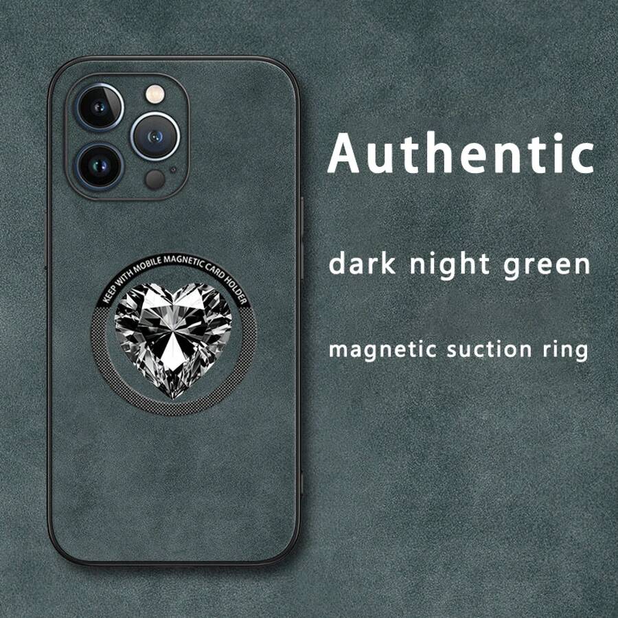 Funda para móvil con diseño de corazón y textura de piel sintética premium. Compatible con los modelos 12 a 16 Plus y Pro. Pro. Cuenta con un estilo elegante y sofisticado, convirtiéndolo en una excelente opción. - Colores mixtos 4 - Ver 1