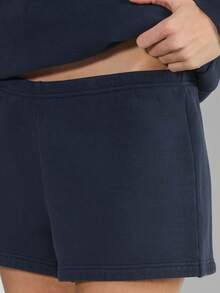 Women's Shorts High Waisted Summer Workout Lounge Shorts With Pockets - Blue - View 5