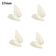 Set Of 8 Vampire Teeth 4 Size Halloween Cosplay Fangs Fake Teeth Halloween Party Cosplay Dentures Prop