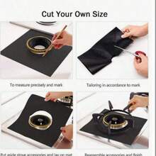 1/4/8 件厨房炉灶保护垫、不粘可洗耐热耐油垫、可重复使用的防溅垫、保持炉灶清洁的厨房配件、易于修剪和安装、适用于燃气灶和电炉（材质、易于清洁） - 彩色 - 查看 8