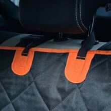 1pc 600D Oxford Waterproof Anti-Dirty Wear-Resistant Car Pet Rear Seat Cover Hammock 2-In-1 Pet Traveling Accessory