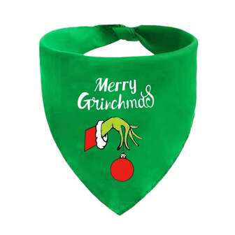 圣诞节宠物狗围兜，适合大型犬、泰迪犬、金毛猎犬