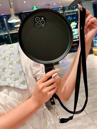 Creative Frying Pan Anti-Drop PC Phone Case Compatible With Apple
