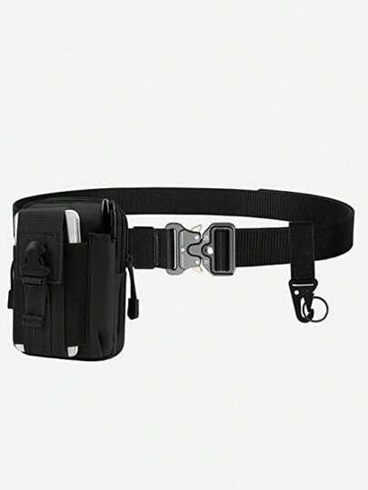 2-In-1 Tactical Waist Belt - Durable Nylon, Adjustable Buckle, Suitable For Survival, Tactical Use, Tactical Gear