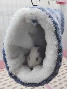 3pcs Sugar Glider Double-Layer Hammock, Ferret Hideaway Tunnel House, Pet Mat Combo Set, Suitable For Small Pets Like Sugar Glider, Hamster, Rabbit