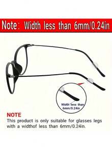 透明硅胶防滑 P 型耳机、圆形固定夹、弹性眼镜耳挂、适合眼镜佩戴者的耐用塑料、薄型眼镜腿防滑 P 型盖、用于眼镜清洁和修理套件的眼部护理配件 - 彩色 - 查看 3