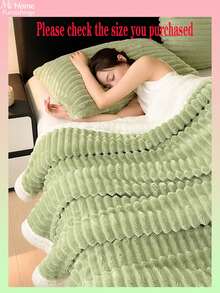 1 Stück super weiche & flauschige Decke, in mehreren Farben erhältlich, minimalistisch & modisch für Zuhause, geeignet für Schlafzimmer, Jungen/Mädchen Studentenwohnheim, Sofa Nickerchen, Wintersaison, multifunktionale Decke & Büro Nickerchen Decke, perfektes Valentinstags Geschenk, maschinenwaschbar