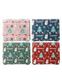 Kinder Decke, personalisierte Namensdecke, Namensdecke, Kindergeschenk, weiche Decke mit Namen, Decke mit Namen Baby-Shower Familien Dekorationen Geschenke Weihnachtsgeschenke Schulanfang Wintergeschenkideen Jungen Mädchen Valentinstag - Verschiedenfarbig - Übersicht 5