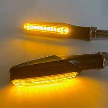 Soporte universal para placa de matrícula de motocicleta y 2 piezas de luces de señalización de giro para motocicleta, accesorios para motocross