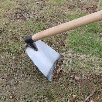 大锰钢，适用于除草、园艺和蔬菜种植，无木柄铲雪工具，适用于家庭、户外建筑和农业