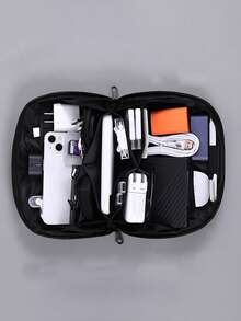 Wholesale Portable Travel Organizer Bag For Cables, Power Bank, Earphones, Cosmetics, Digital Accessories Travel Essentials Charger Case Digital Camera Accessories Cable Organizer Electronic Organizer Storage Bag Waterproof For Travel For Tech For Women For Men