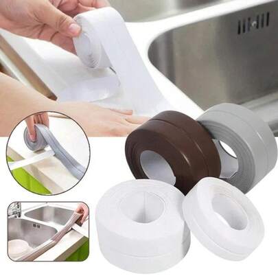 1 Pcs Kitchen And Bathroom Waterproof And Moisture-Resistant Tape, Kitchen Seam Sealing Strip, Waterproof Strip, Bathroom Toilet Gap, Corner Line Sticker