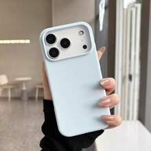 Compatible With IPhone 17PROMAX /IPhone17/IPhone17Pro/IPhone17Air/16 15 14 13 12 11 Pro Max, New Skin-Feeling Liquid Solid Color Design Phone Case - 灰色 - 查看 3