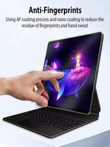 适用于三星 Galaxy Tab S9/S8/S7/S9FE/S10+/S10 FE/S11 Ultra/A9/A9+/S8+/S9+ 12.4 英寸/ Air Pro 11/13 英寸（第 5/6/7/8/9/10/11 代，2025/2024 年款）/ Matepad/荣耀的 2 片装磨砂屏幕保护膜，防眩光、防指纹、防刮花、护眼、书写绘画友好、非玻璃材质 - 霧面 - 查看 10