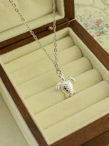 简约时尚金色海龟吊坠多层项链，送给女性的绝佳礼物，适合约会、派对、聚会、日常佩戴