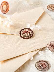 MOCARD 20 szt./opakowanie naklejek z wytłoczonym pieczęcią lakową, kreatywne naklejki estetyczne w stylu vintage, materiały do kolażu dekoracyjnego DIY, prezenty świąteczne, spersonalizowane artykuły papiernicze do scrapbookingu szkolnego